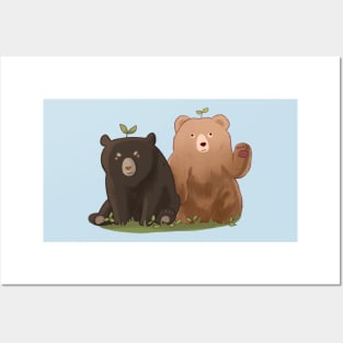 Cute bears illustration Posters and Art